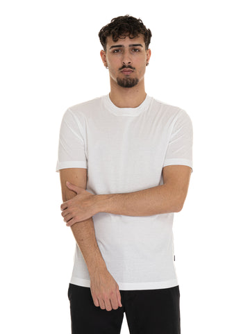 T-shirt girocollo mezza manica  H-TESSLER17 Bianco BOSS Uomo