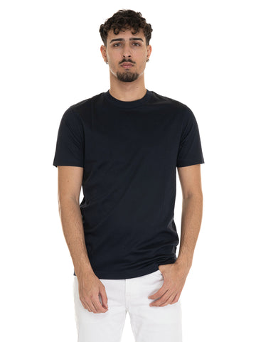 T-shirt girocollo mezza manica  H-TESSLER17 Blu BOSS Uomo