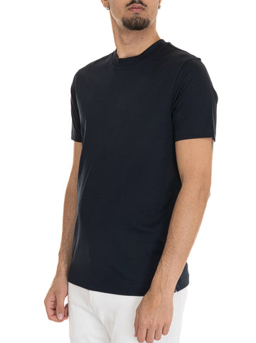 T-shirt girocollo mezza manica  H-TESSLER17 Blu BOSS Uomo