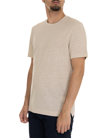 T-shirt manica corta H-THOMPSON28 Beige BOSS Uomo