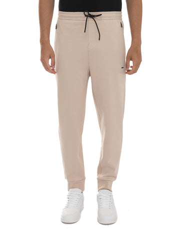 HADIKO-RIB Beige BOSS Men's Tracksuit Trousers