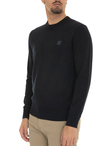 Maglia girocollo  KANOVANO Blu BOSS Uomo