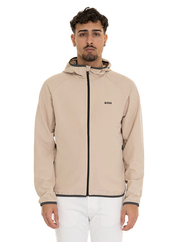 Giubbino con cappuccio  L-COMMUTER Beige BOSS Uomo