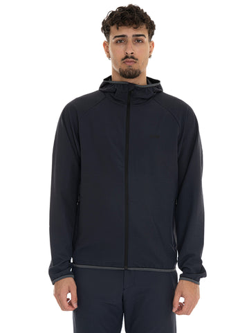 Giubbino con cappuccio  L-COMMUTER Blu BOSS Uomo