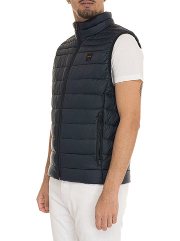 BOSS Men's ODENO2 Blue Vest
