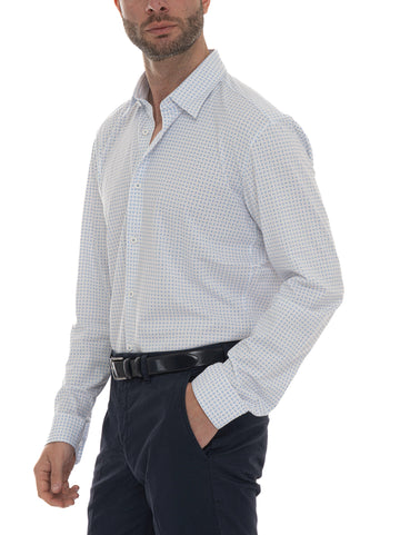 Camicia casual P-ROAN-KENT Celeste BOSS Uomo