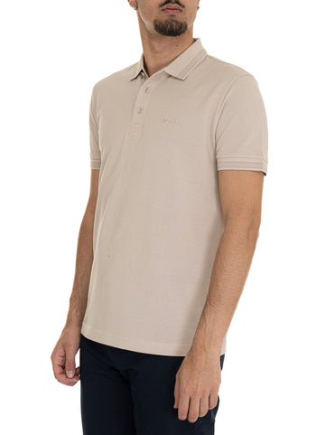 Polo piquet mezza manica  PADDY Beige BOSS Uomo