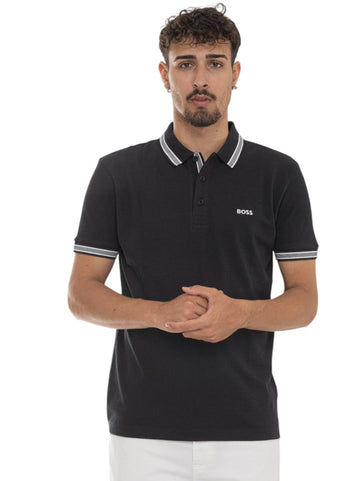Polo piquet half sleeve PADDY Blue-white BOSS Men