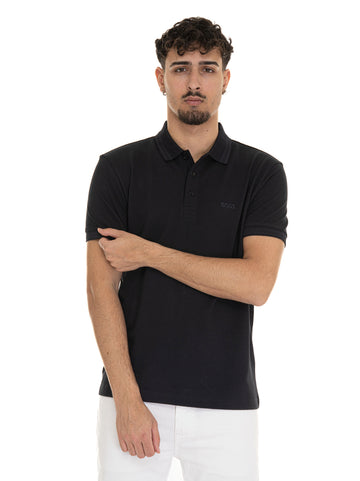Polo piquet mezza manica  PADDY Blu BOSS Uomo