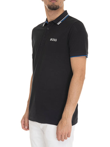 Polo in cotone piquet  PADDY-PRO Blu BOSS Uomo