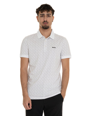 Polo manica corta Bianco BOSS Uomo