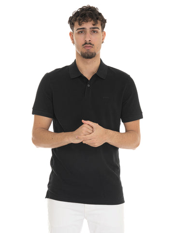 Polo manica corta PALLAS Nero BOSS Uomo