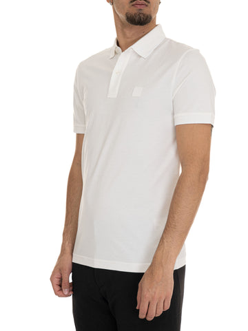 Polo in cotone piquet PASSERTIP Panna BOSS Uomo