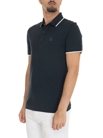 Polo in cotone piquet PASSERTIP Blu BOSS Uomo