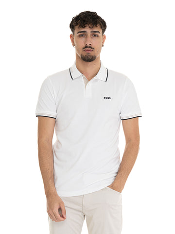 Polo manica corta PAUL Bianco BOSS Uomo