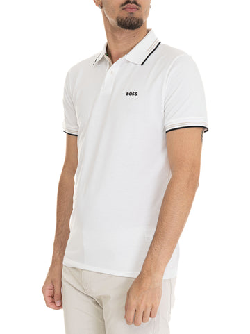 Polo manica corta PAUL Bianco BOSS Uomo