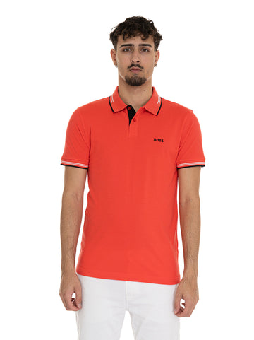 Polo manica corta PAUL Rosso BOSS Uomo