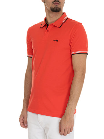 Polo manica corta PAUL Rosso BOSS Uomo