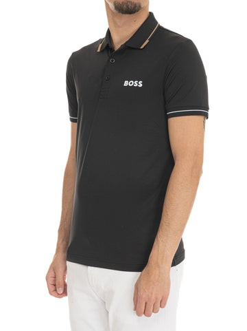 Polo manica corta  PAUL-PRO Nero BOSS Uomo