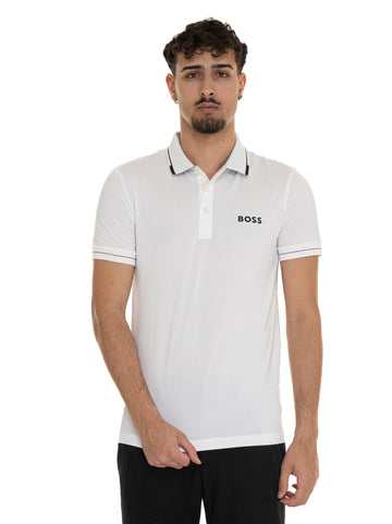 Polo manica corta  PAUL-PRO Bianco BOSS Uomo