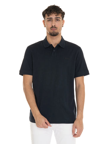Polo mezza manica PE-INTERLOCK Blu BOSS Uomo