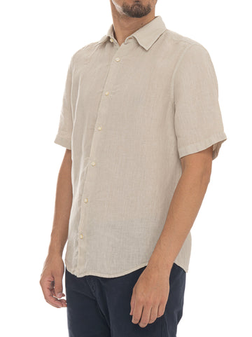 RASH-2-M Beige BOSS Men's Half Sleeve Shirt