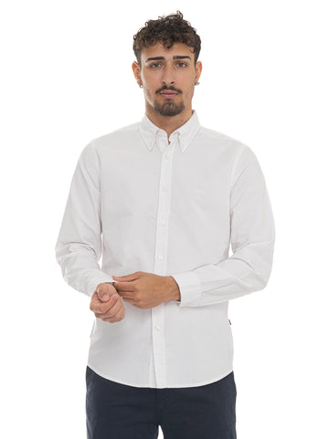 RICKERT-M- Long Sleeve Shirt - White BOSS Men