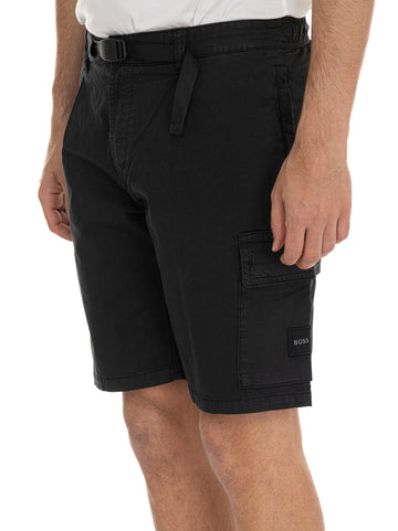 Bermuda SARIEL-SHORTS Nero BOSS Uomo