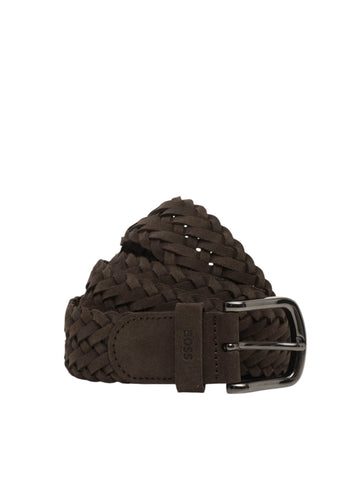 Cintura in camoscio SASH-SDW2 Marrone BOSS Uomo