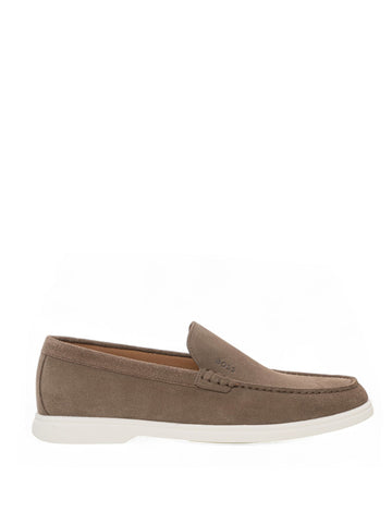 Mocassino in camoscio SIENNE-LOAF Cammello BOSS Uomo