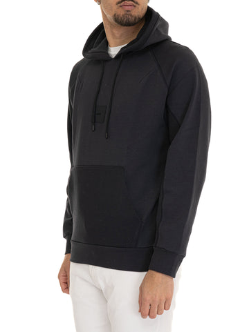 Felpa con cappuccio SOODY-RIB Blu BOSS Uomo