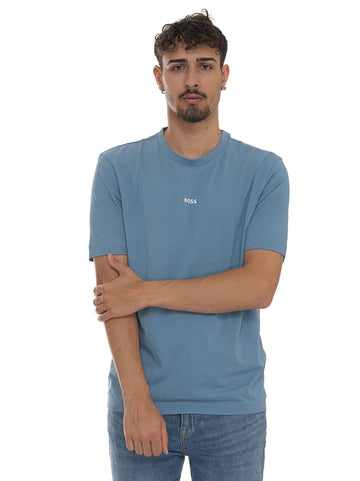 BOSS Men's Light Blue T-Shirt