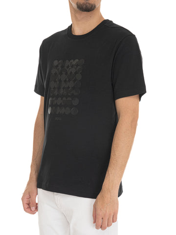 T-shirt TEE-PRINT Nero BOSS Uomo