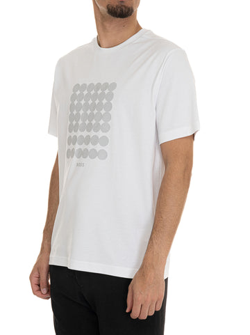 T-shirt TEE-PRINT Bianco BOSS Uomo