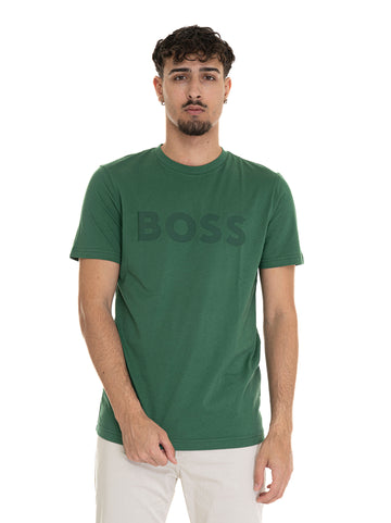 T-shirt THINKING Verde BOSS Uomo