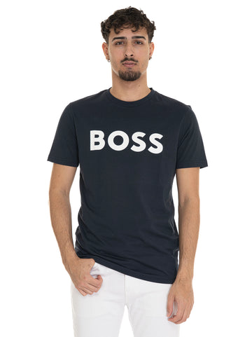 T-shirt THINKING Blu BOSS Uomo