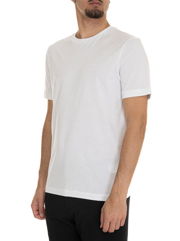 T-shirt girocollo mezza manica THOMPSON-01 Bianco BOSS Uomo