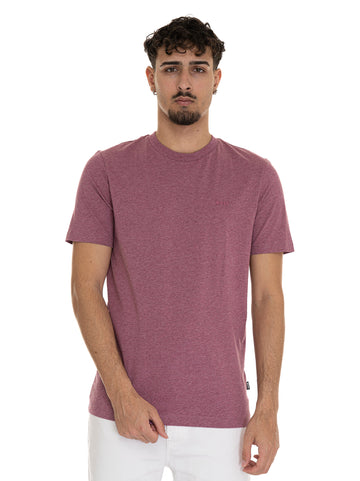 T-shirt girocollo mezza manica THOMPSON01 Rosa BOSS Uomo