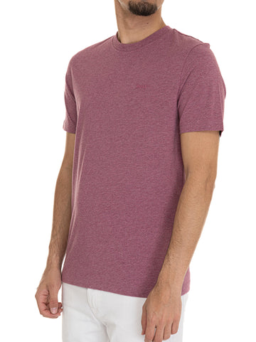 T-shirt girocollo mezza manica THOMPSON01 Rosa BOSS Uomo