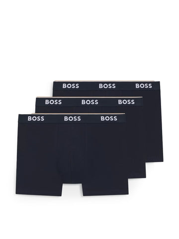Set 3 Boxer TRUNK-3P-POWER Blu BOSS Uomo