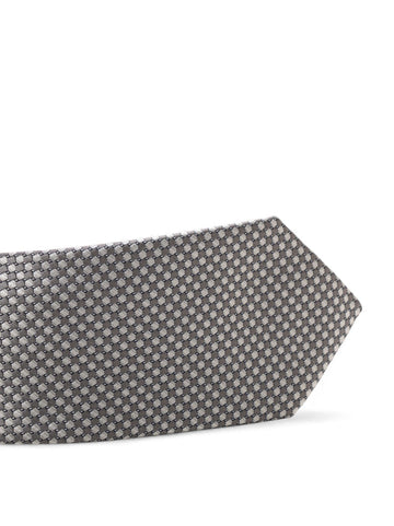 Cravatta in seta Grigio argento Canali Uomo
