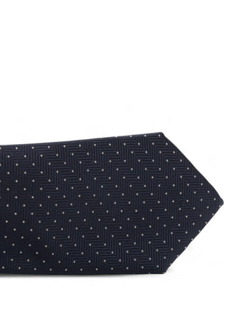 Cravatta in seta Blu Canali Uomo