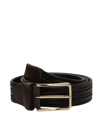 Cintura in corda Marrone Canali Uomo