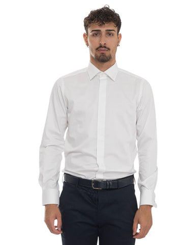 Camicia classica da uomo Bianco Carrel Uomo