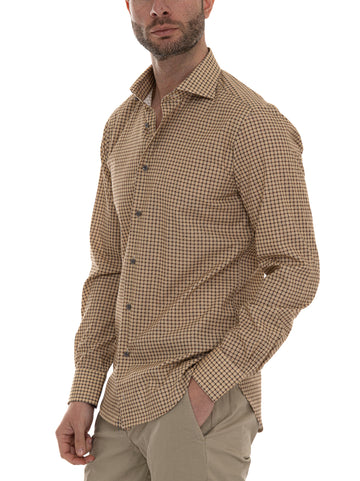 Camicia casual Beige Carrel Uomo