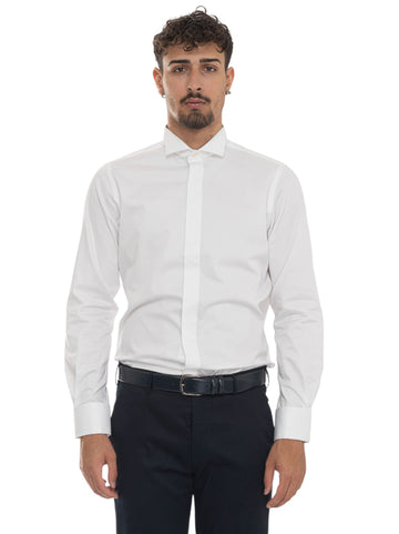 Camicia classica da uomo Bianco Carrel Uomo