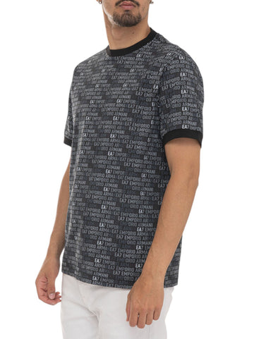 T-shirt Nero EA7 Uomo