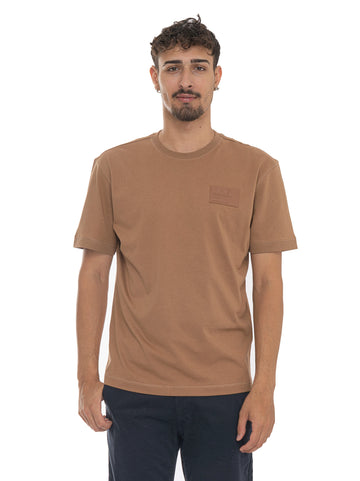 T-shirt girocollo Nocciola EA7 Uomo