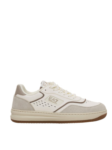 Sneakers con lacci Bianco-beige EA7 Donna