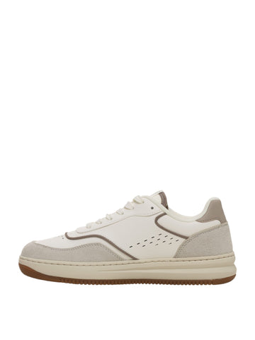 Sneakers con lacci Bianco-beige EA7 Donna